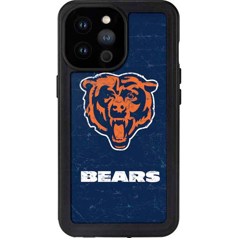 NFL Chicago Bears - Alternate Distressed iPhone 14 Pro Max Waterproof Case