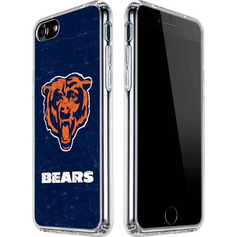 NFL Chicago Bears - Alternate Distressed iPhone SE (2nd & 3rd Gen) Clear Case