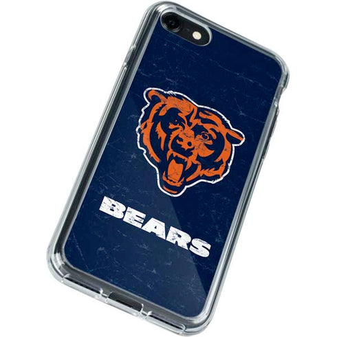 NFL Chicago Bears - Alternate Distressed iPhone SE (2nd & 3rd Gen) Clear Case
