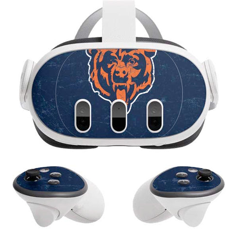 NFL Chicago Bears - Alternate Distressed Meta Quest 3 Skin