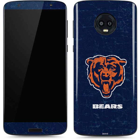 NFL Chicago Bears - Alternate Distressed Moto G6 Skin