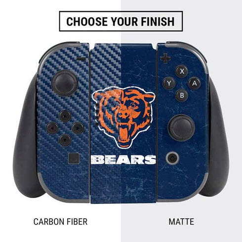 NFL Chicago Bears - Alternate Distressed Nintendo Switch Bundle Skin