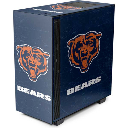 NFL Chicago Bears - Alternate Distressed NZXT H510 Compact ATX Mid-Tower Case Skin