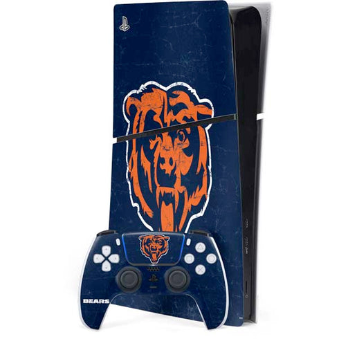 NFL Chicago Bears - Alternate Distressed PS5 Slim Digital Edition Console Skin