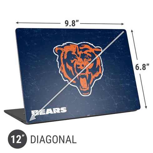 NFL Chicago Bears - Alternate Distressed Universal Laptop 12in (9.8 x 6.8in) Skin