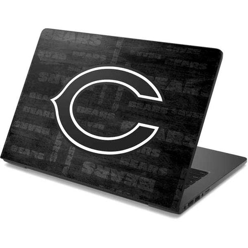 NFL Chicago Bears Black & White Dell Chromebook Skin