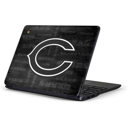 NFL Chicago Bears Black & White Samsung Chromebook Skin