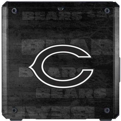 NFL Chicago Bears Black & White Cooler Master MasterBox Q300L Mini Tower Skin