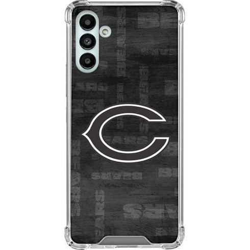 NFL Chicago Bears Black & White Galaxy A13 5G Clear Case