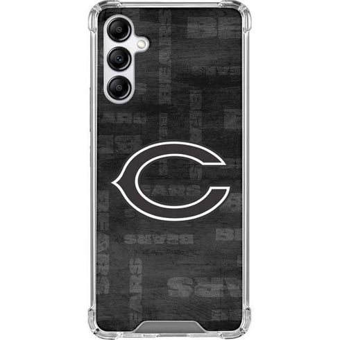 NFL Chicago Bears Black & White Galaxy A14 5G Clear Case