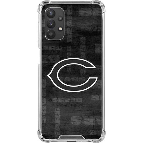 NFL Chicago Bears Black & White Galaxy A32 5G Clear Case