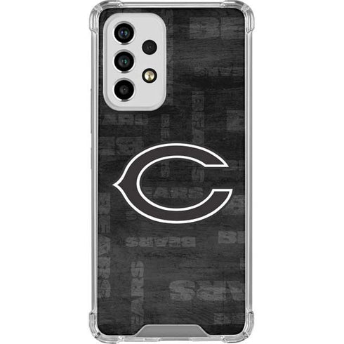 NFL Chicago Bears Black & White Galaxy A33 5G Clear Case