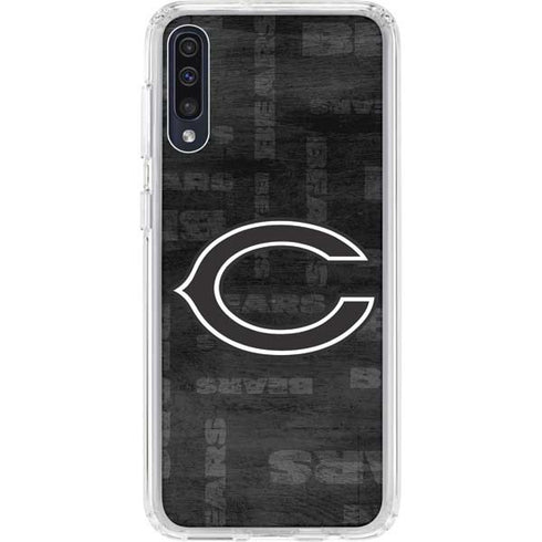 NFL Chicago Bears Black & White Galaxy A50 Clear Case