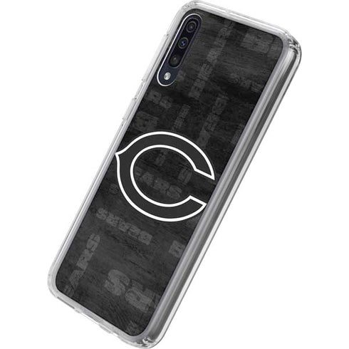 NFL Chicago Bears Black & White Galaxy A50 Clear Case