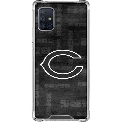 NFL Chicago Bears Black & White Galaxy A51 5G Clear Case
