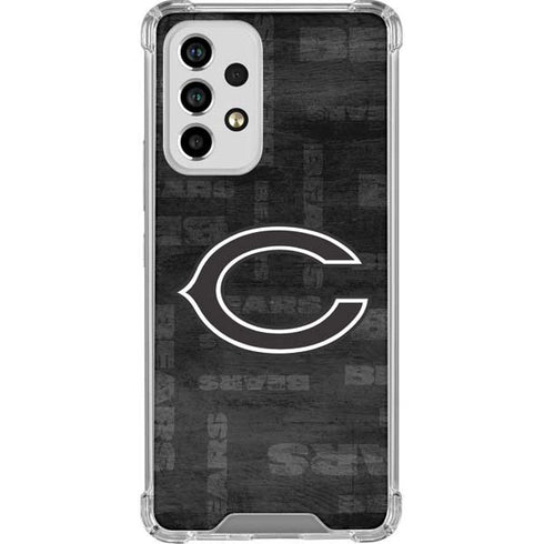 NFL Chicago Bears Black & White Galaxy A53 5G Clear Case