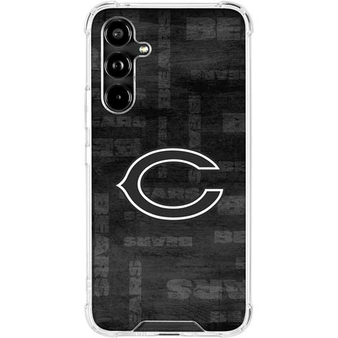 NFL Chicago Bears Black & White Galaxy A54 5G Clear Case