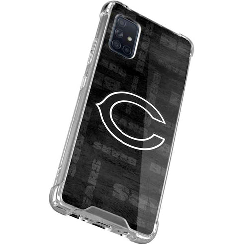 NFL Chicago Bears Black & White Galaxy A71 5G Clear Case