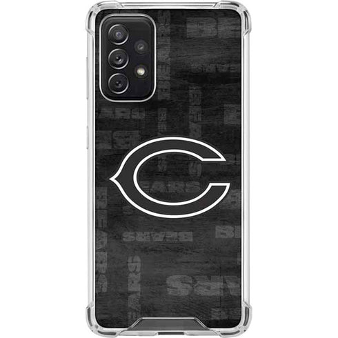 NFL Chicago Bears Black & White Galaxy A72 5G Clear Case