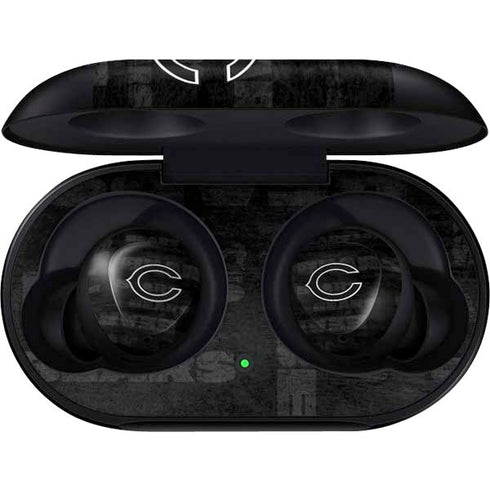 NFL Chicago Bears Black & White Galaxy Buds Skin