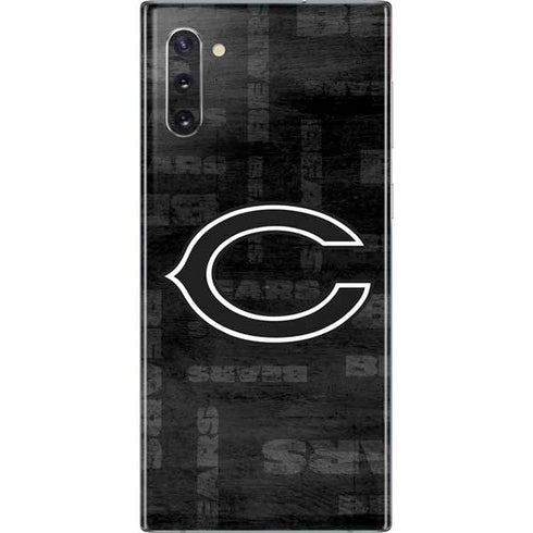 NFL Chicago Bears Black & White Galaxy Note 10 Skin