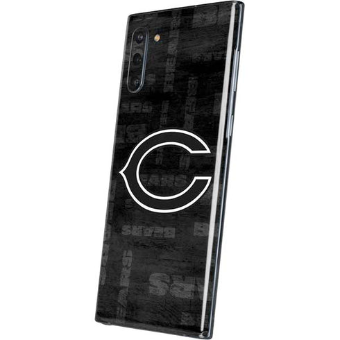 NFL Chicago Bears Black & White Galaxy Note 10 Skin