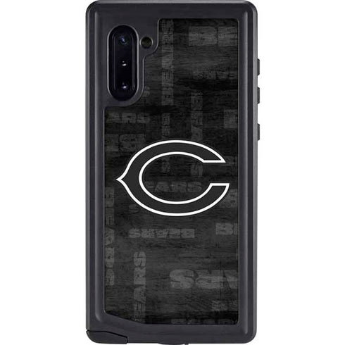 NFL Chicago Bears Black & White Galaxy Note 10 Waterproof Case