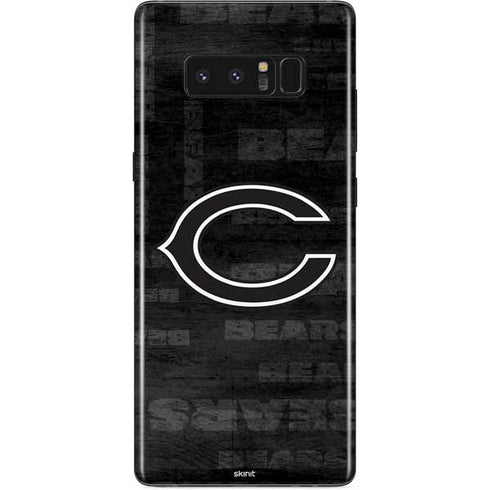 NFL Chicago Bears Black & White Galaxy Note 8 Skin