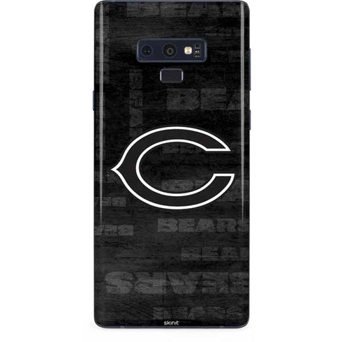 NFL Chicago Bears Black & White Galaxy Note 9 Skin
