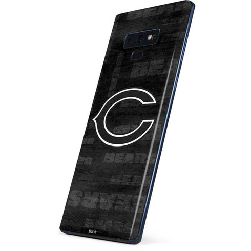 NFL Chicago Bears Black & White Galaxy Note 9 Skin
