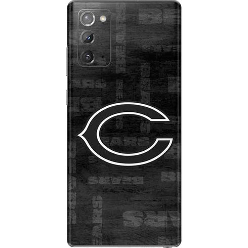 NFL Chicago Bears Black & White Galaxy Note20 5G Skin