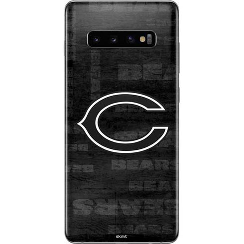 NFL Chicago Bears Black & White Galaxy S10 Plus Skin