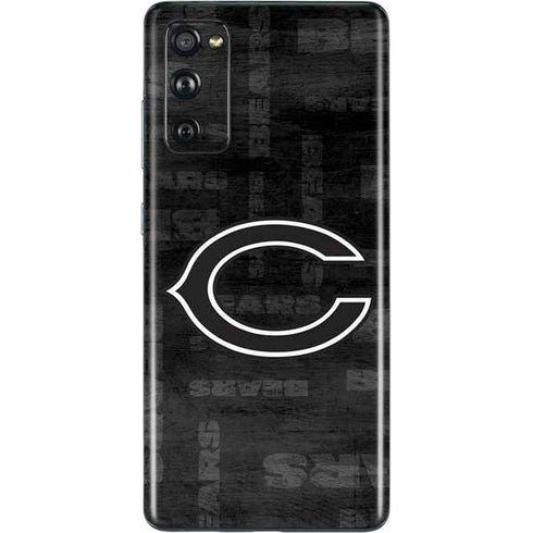 NFL Chicago Bears Black & White Galaxy S20 Fan Edition Skin