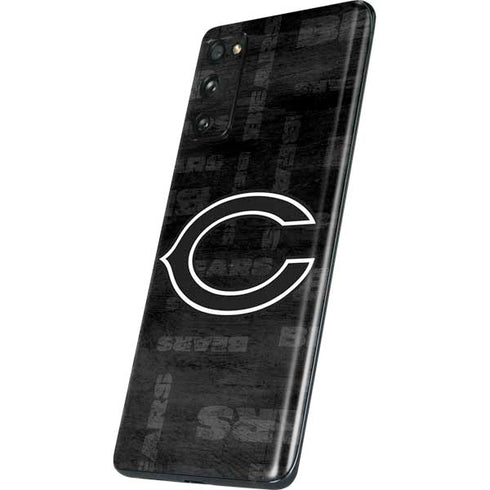 NFL Chicago Bears Black & White Galaxy S20 Fan Edition Skin
