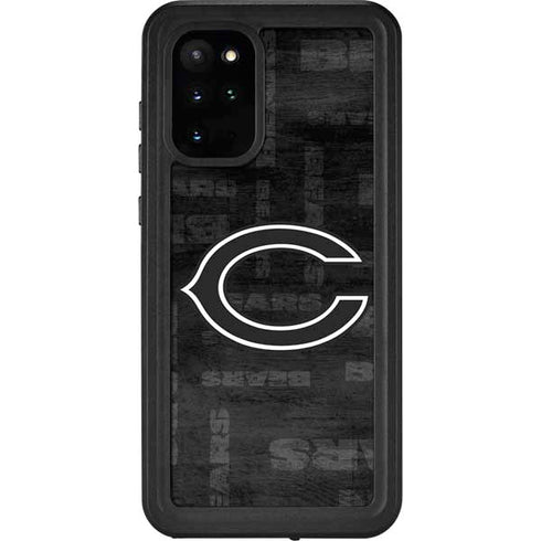 NFL Chicago Bears Black & White Galaxy S20 Plus Waterproof Case