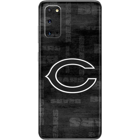 NFL Chicago Bears Black & White Galaxy S20 Skin