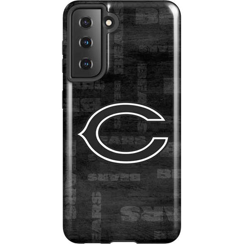 NFL Chicago Bears Black & White Galaxy S21 5G Pro Case