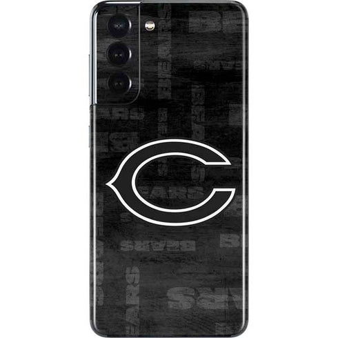 NFL Chicago Bears Black & White Galaxy S21 5G Skin