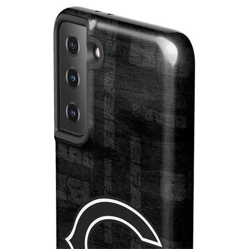 NFL Chicago Bears Black & White Galaxy S21 FE Pro Case
