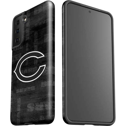 NFL Chicago Bears Black & White Galaxy S21 FE Pro Case