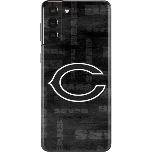 NFL Chicago Bears Black & White Galaxy S21 Plus 5G Skin