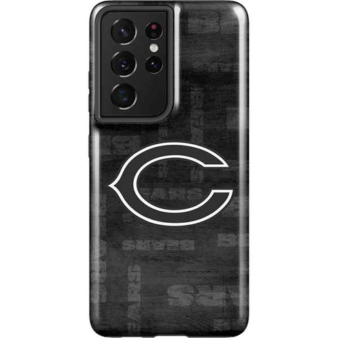 NFL Chicago Bears Black & White Galaxy S21 Ultra 5G Pro Case
