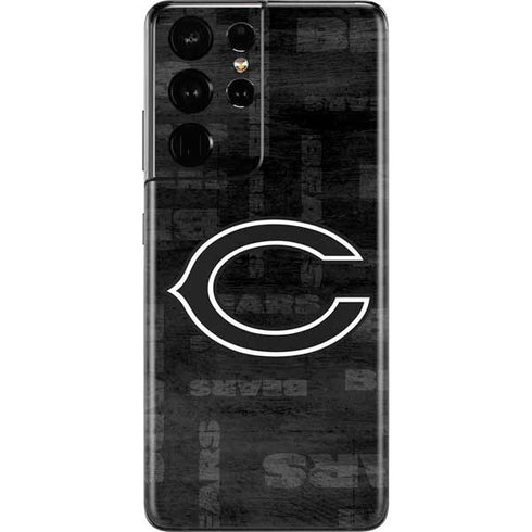 NFL Chicago Bears Black & White Galaxy S21 Ultra 5G Skin