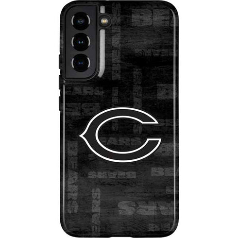 NFL Chicago Bears Black & White Galaxy S22 Plus Pro Case