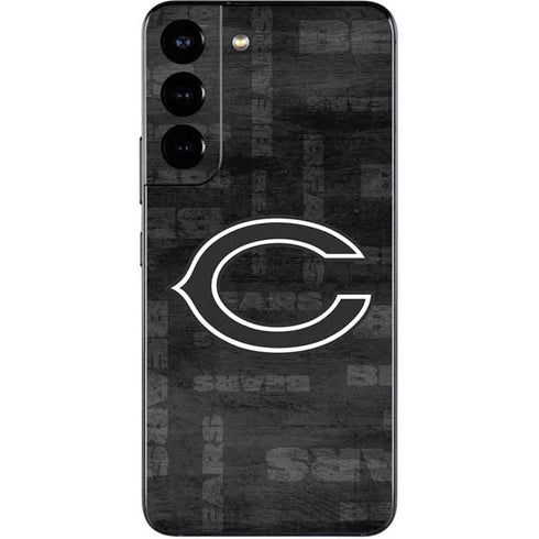 NFL Chicago Bears Black & White Galaxy S22 Skin