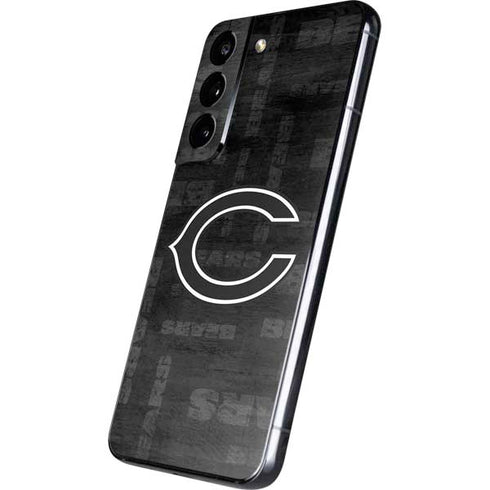 NFL Chicago Bears Black & White Galaxy S22 Skin