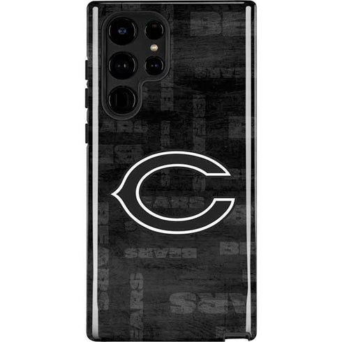 NFL Chicago Bears Black & White Galaxy S22 Ultra Pro Case