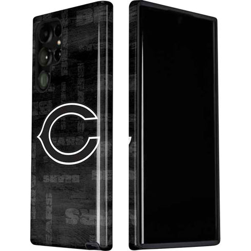 NFL Chicago Bears Black & White Galaxy S22 Ultra Pro Case