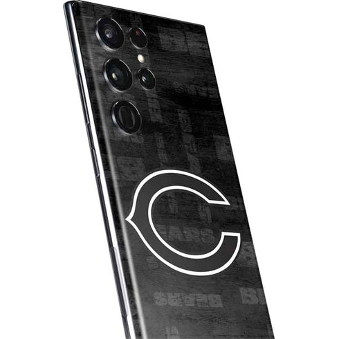 NFL Chicago Bears Black & White Galaxy S22 Ultra Skin
