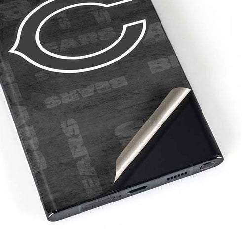 NFL Chicago Bears Black & White Galaxy S22 Ultra Skin